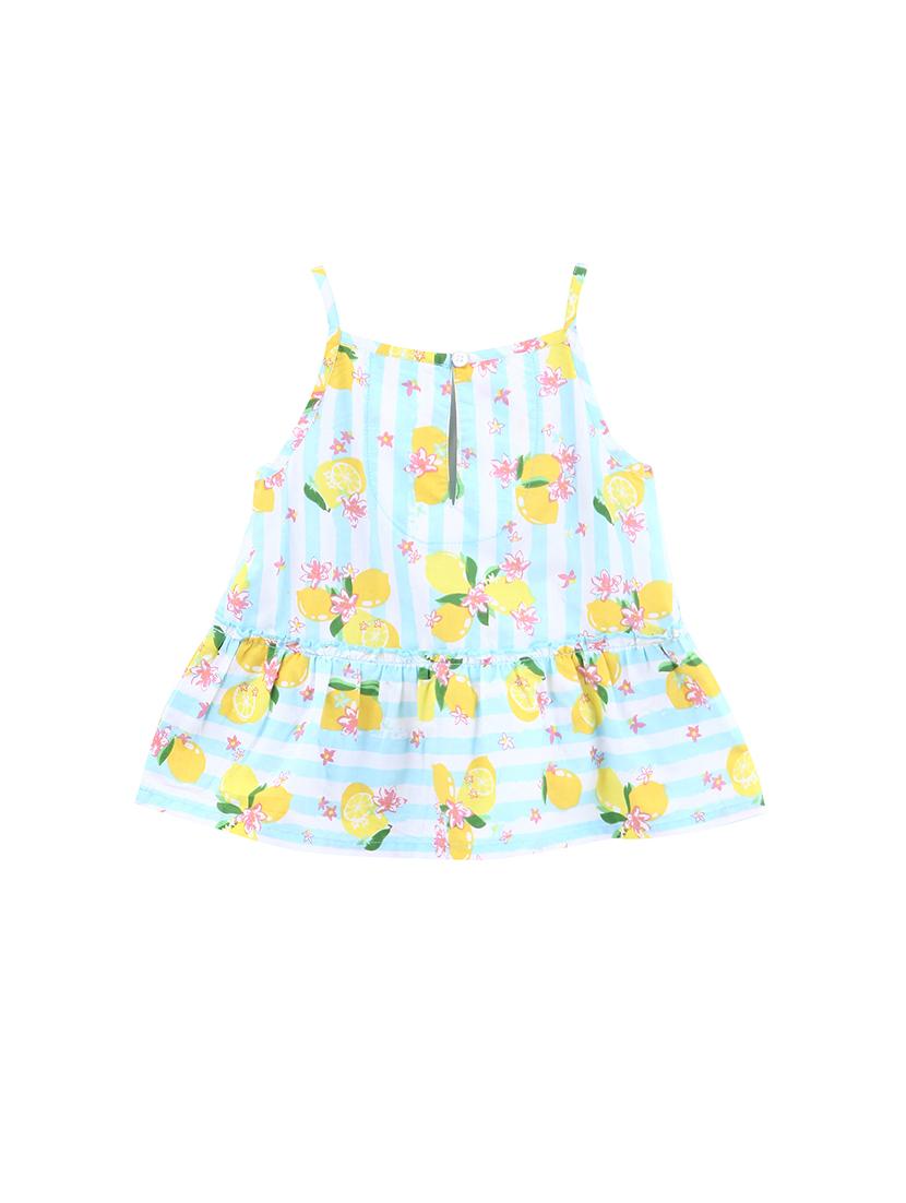 shoulder strap floral striped top - 16044896 - Zoom Image - 2