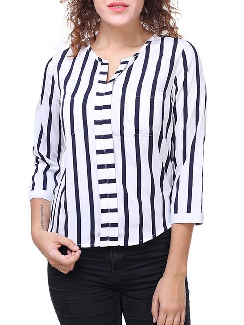 pocket patch striped top - 16044911 - Very Small Image - 1