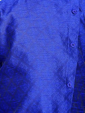blue cotton kurta sets kurtas & set - 16045826 - Standard Image - 4