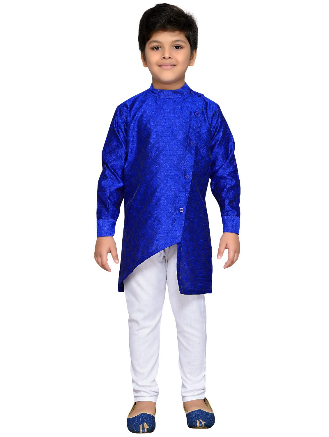 blue cotton kurta sets kurtas & set - 16045826 - Zoom Image - 1