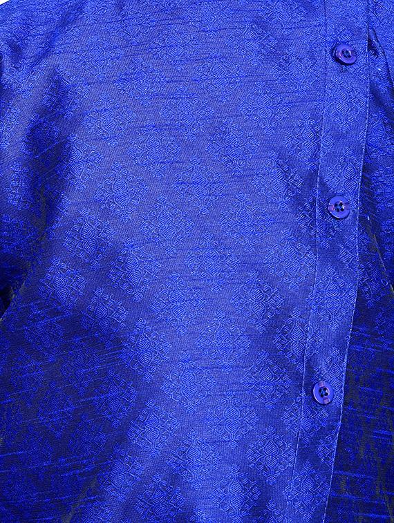 blue cotton kurta sets kurtas & set - 16045826 - Zoom Image - 4
