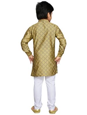 green cotton kurta sets kurtas & set - 16045827 - Standard Image - 3