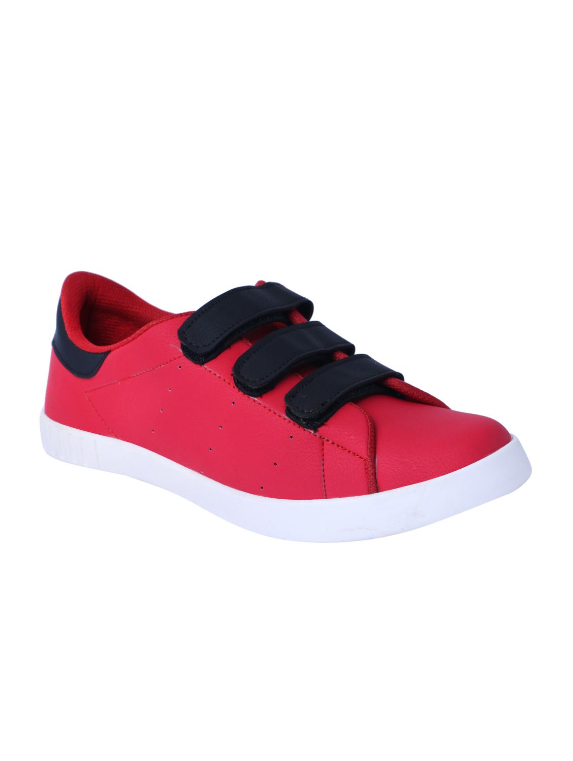 red leatherette slip on sneakers - 16046825 - Zoom Image - 1
