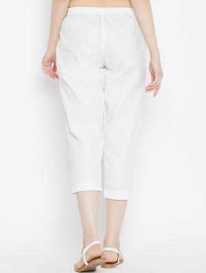 set of 2 pleat detail cropped pants - 16047335 - Standard Image - 3