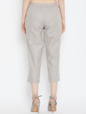 set of 2 pleat detail cropped pants - 16047335 - Standard Image - 5