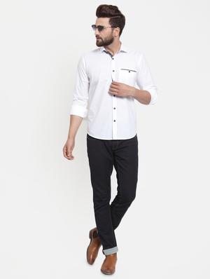 white solid shirt - 16047676 - Standard Image - 4