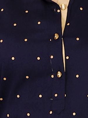 polka dot straight kurta - 16047883 - Standard Image - 4