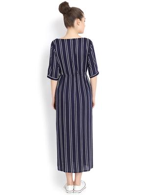 button up striped maxi dress - 16048110 - Standard Image - 3