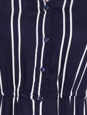 button up striped maxi dress - 16048110 - Standard Image - 5