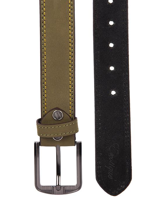 beige leather belt - 16048355 - Zoom Image - 2