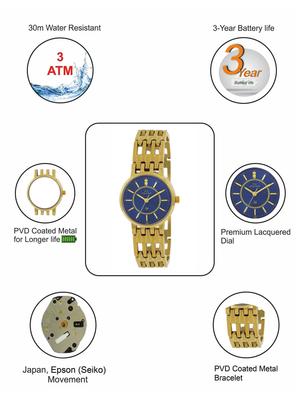 metal strap analog watch (50002bmly) - 16048546 - Standard Image - 4
