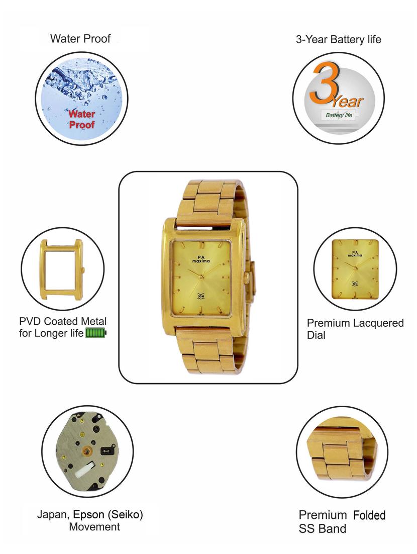 metal strap analog watch (43233cmgy) - 16048688 - Zoom Image - 4
