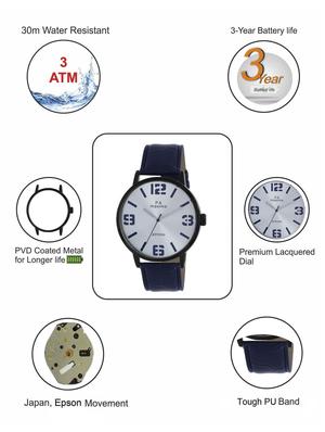 leatherette strap analog watch (54631lagb) - 16048722 - Standard Image - 4