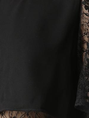 lace panel layered dress - 16048862 - Standard Image - 4