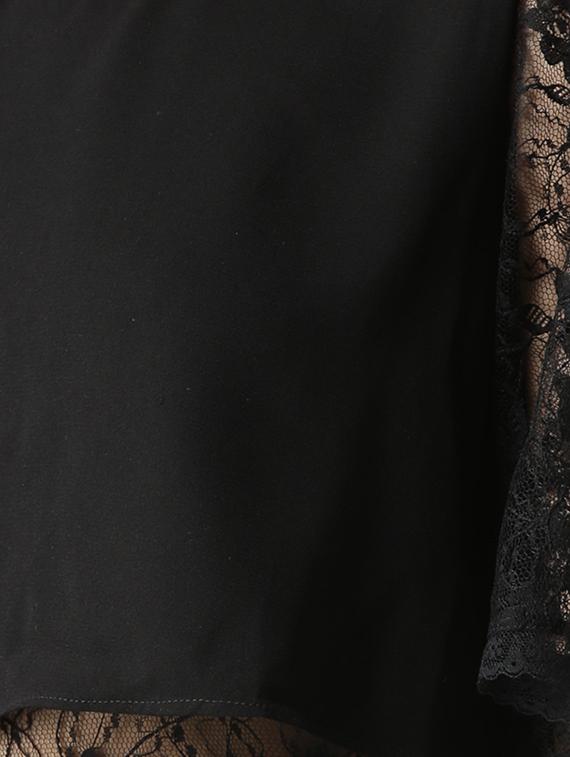 lace panel layered dress - 16048862 - Zoom Image - 4