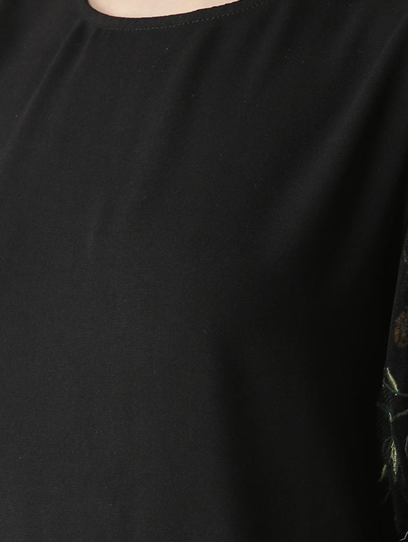 floral embroidered a-line dress - 16048863 - Zoom Image - 4