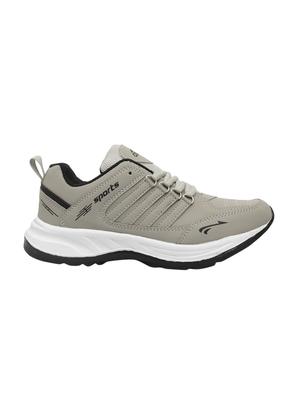 grey leatherette sport shoes - 16049044 - Standard Image - 2