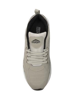 grey leatherette sport shoes - 16049044 - Standard Image - 4