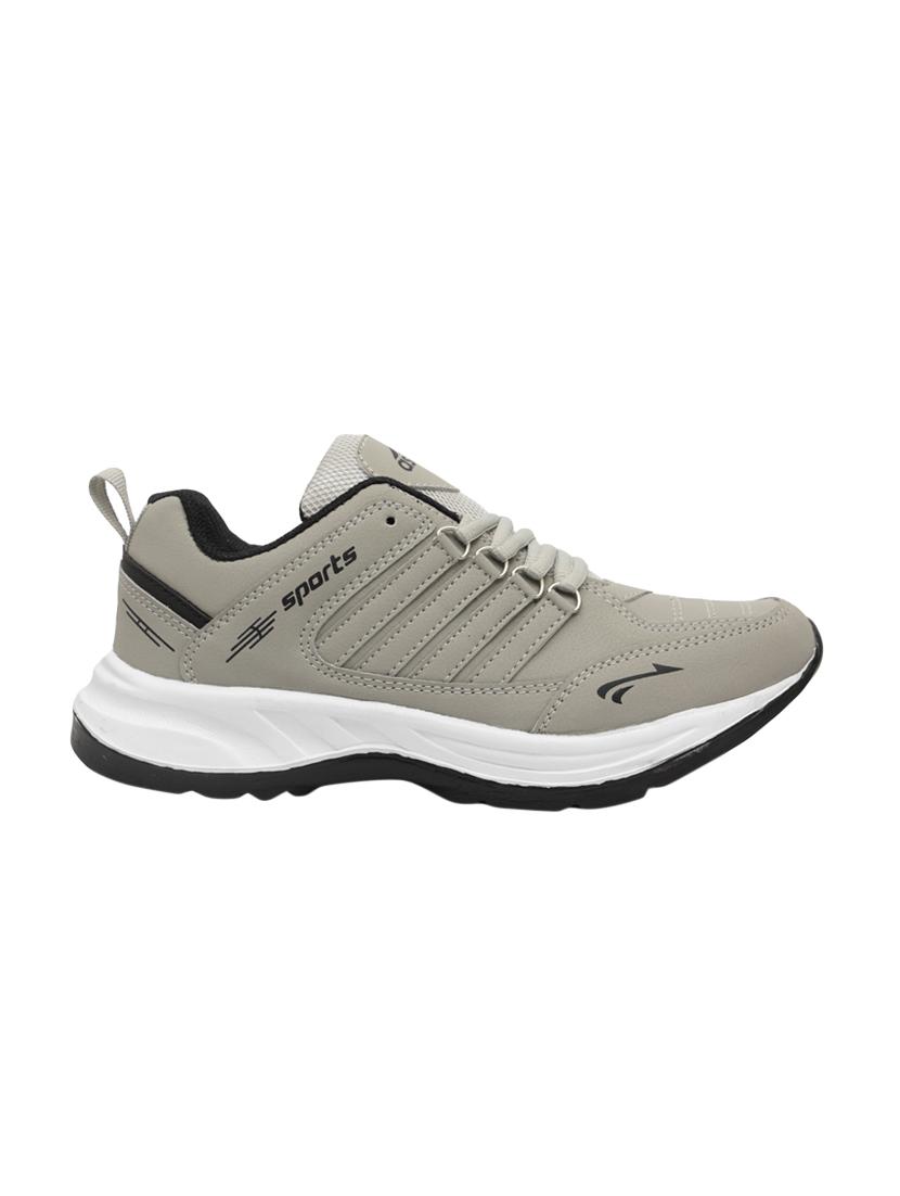 grey leatherette sport shoes - 16049044 - Zoom Image - 2