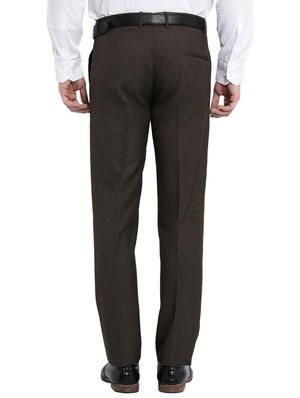 brown polyester formal trouser - 16049449 - Standard Image - 3