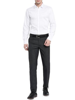 grey polyester formal trouser - 16049450 - Standard Image - 4