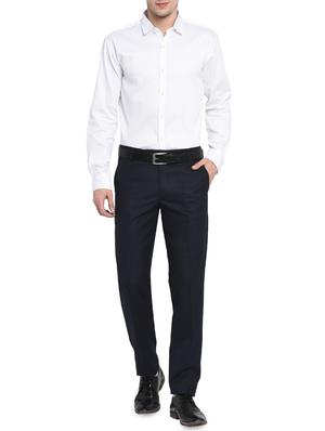 navy blue polyester formal trouser - 16049452 - Standard Image - 4