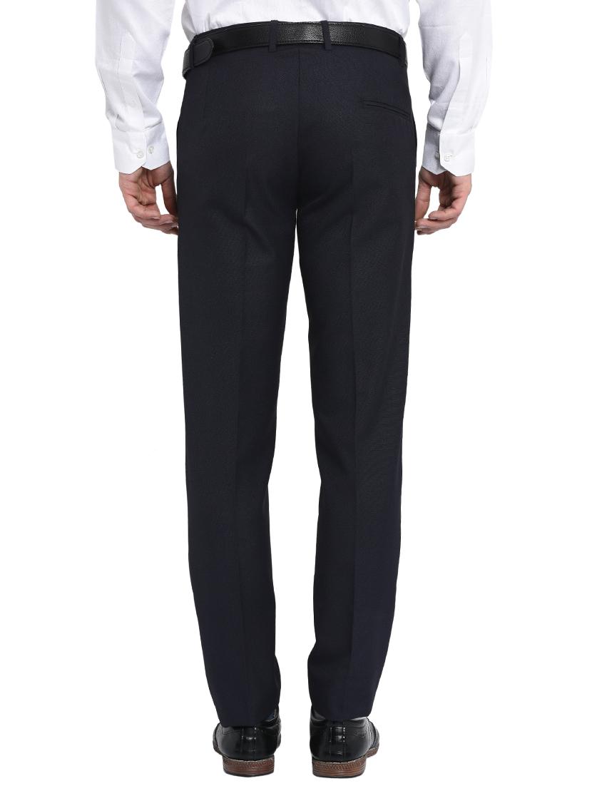 navy blue polyester formal trouser - 16049452 - Zoom Image - 3
