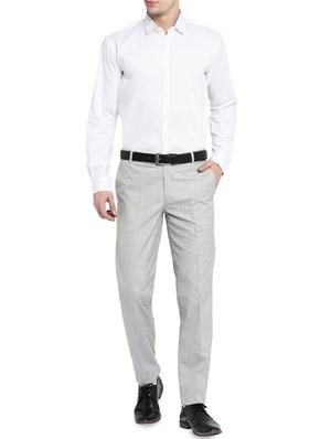 grey polyester formal trouser - 16049453 - Standard Image - 4