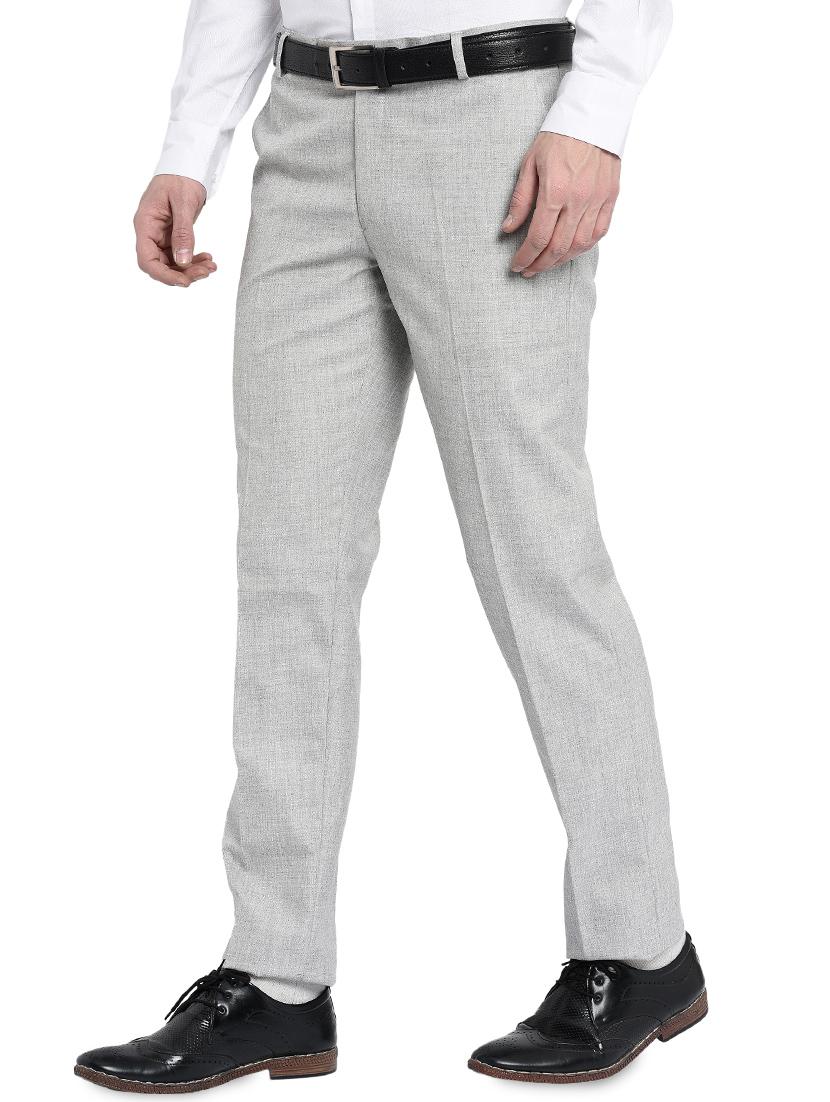 grey polyester formal trouser - 16049453 - Zoom Image - 2