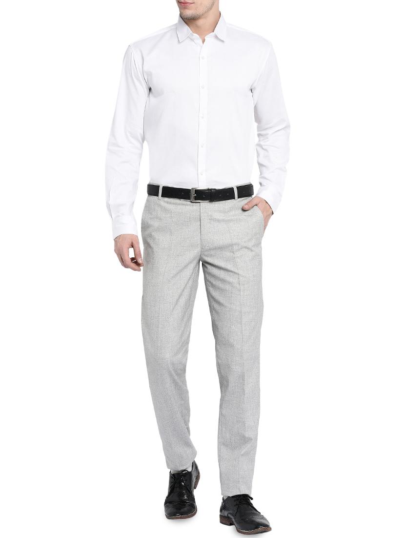 grey polyester formal trouser - 16049453 - Zoom Image - 4