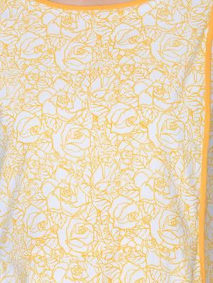 floral flared piping detail kurta - 16049772 - Standard Image - 4