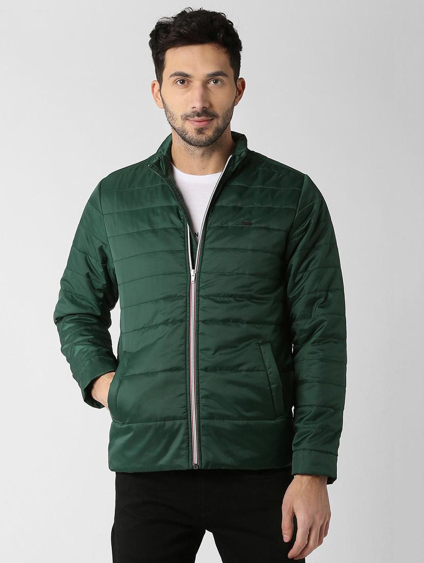 green polyester quilted jacket - 16051056 - Zoom Image - 1