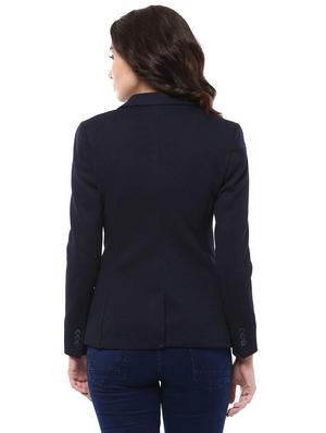 flap detail lapel collar blazer - 16052126 - Standard Image - 2