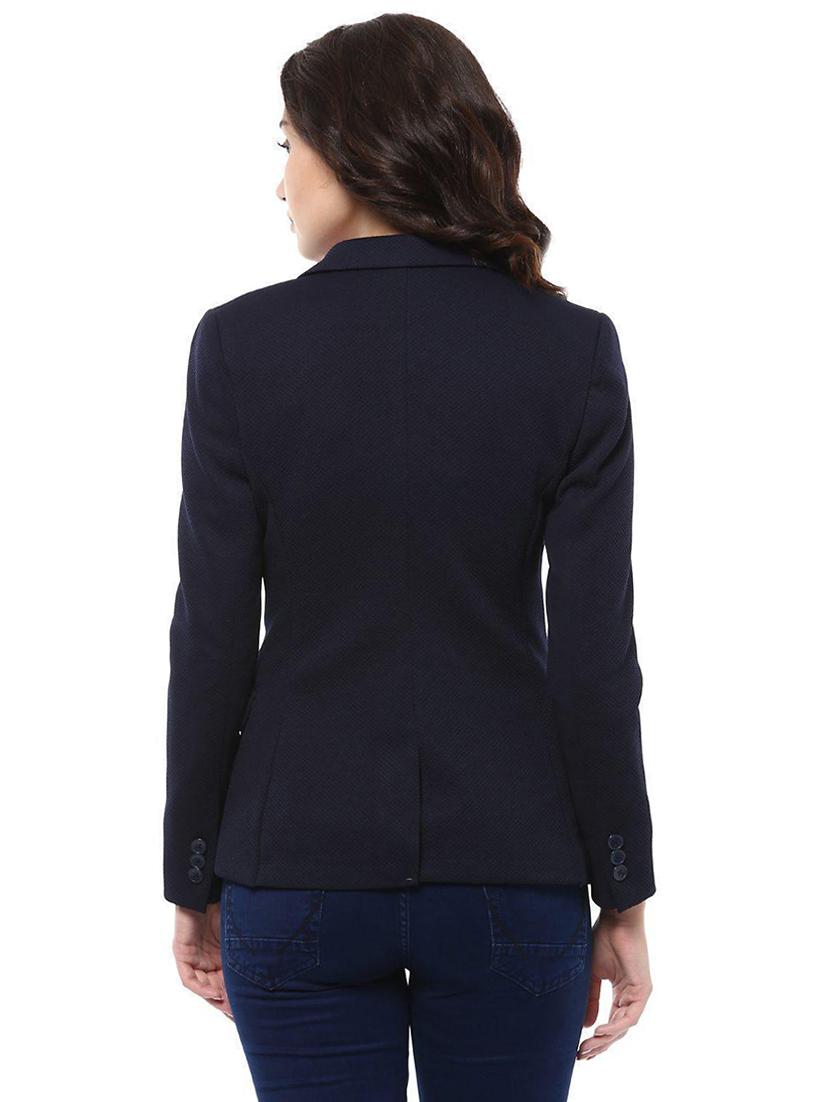 flap detail lapel collar blazer - 16052126 - Zoom Image - 2