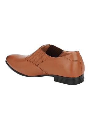 tan leatherette slipons - 16052346 - Standard Image - 3