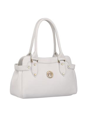 white leatherette (pu) handbag and wallet combo - 16052635 - Standard Image - 4