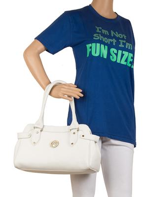 white leatherette (pu) handbag and wallet combo - 16052635 - Standard Image - 9