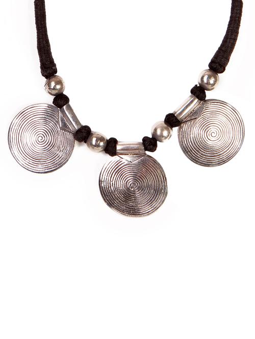 silver metal necklace - 16053484 - Standard Image - 1
