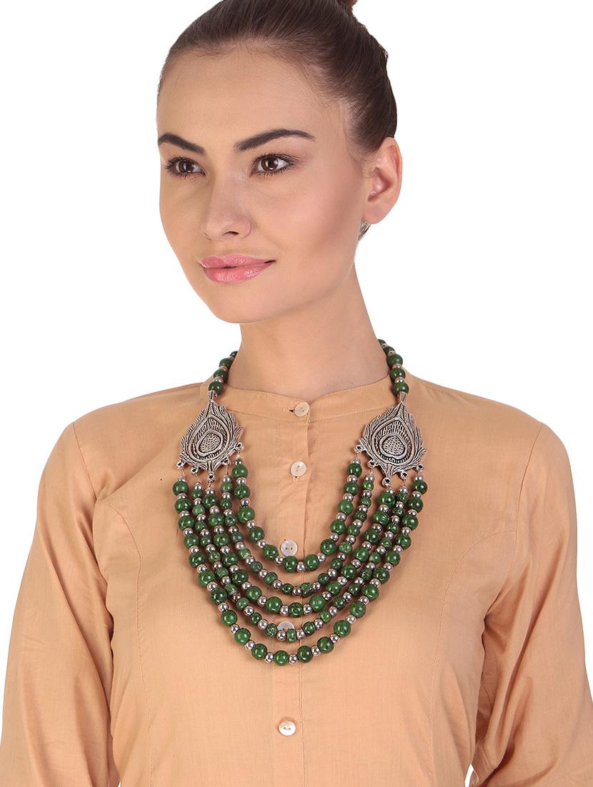 green metal other necklace - 16053489 - Zoom Image - 3