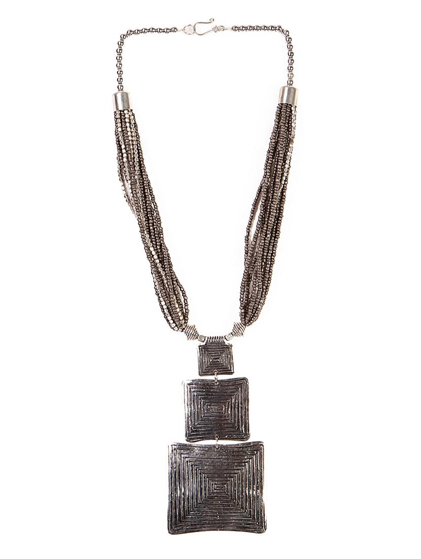 silver metal other necklace - 16053492 - Zoom Image - 2