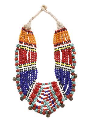 multi colored metal other necklace - 16053549 - Standard Image - 3