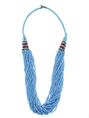 blue metal other necklace - 16053588 - Standard Image - 4