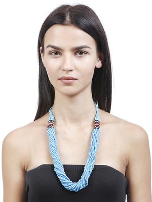 blue metal other necklace - 16053588 - Standard Image - 5