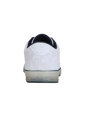 white fabric lace up sneakers - 16054337 - Standard Image - 3