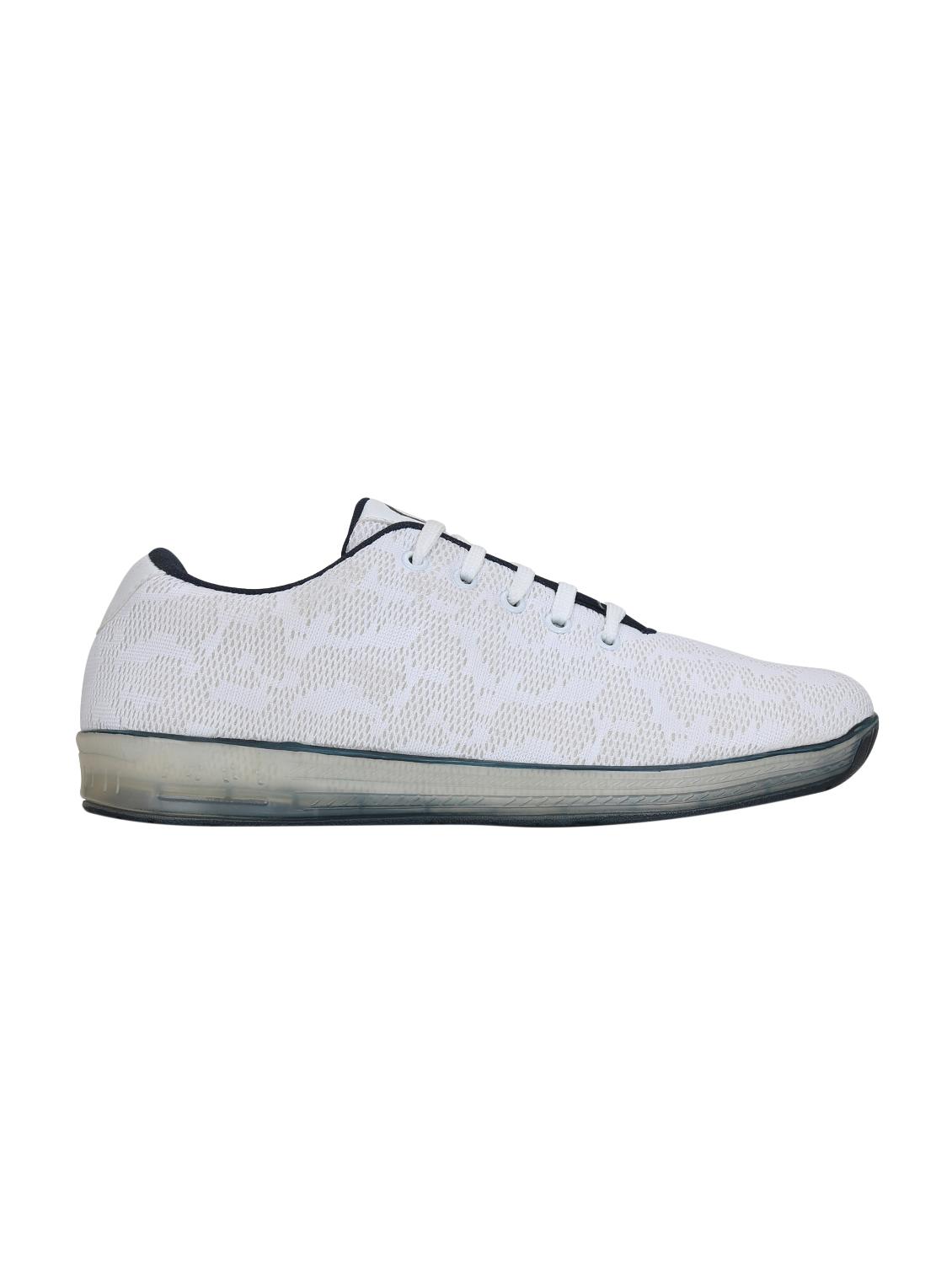white fabric lace up sneakers - 16054337 - Zoom Image - 2