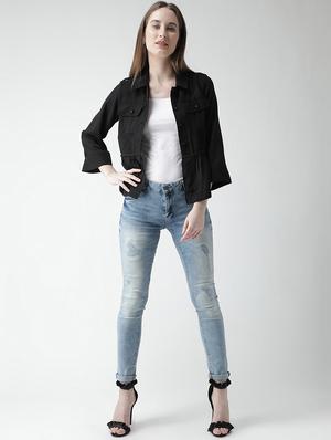 ruffled hem pocket patch shirt - 16058374 - Standard Image - 4