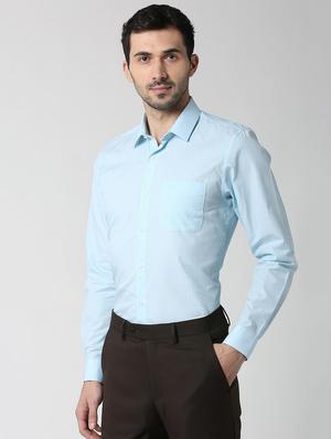 blue stripes formal shirt - 16058738 - Standard Image - 2