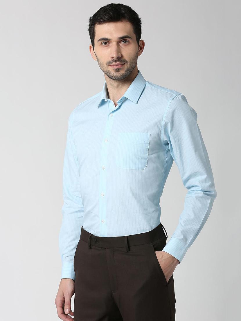 blue stripes formal shirt - 16058738 - Zoom Image - 2