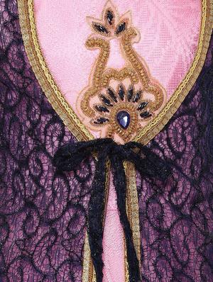 pink nylon party gown - 16058765 - Standard Image - 3