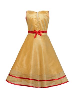 yellow nylon party gown - 16058766 - Standard Image - 2